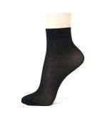 BriKSHi Women's Ultra-Thin Transparent Nylon Summer Ankle Length black Socks (Free Size) K-55 - Image 4
