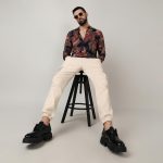 Campus Sutra Men's Polyester Blend Regular Fit Self-Design Striped Shirt for Casual Wear | Spread Collar | Long Sleeve | Button Closure | Shirt Crafted with Comfort Fit for Everyday Wear - Image 6