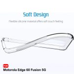 TheGiftKart Transparent Crystal Clear Back Cover Case for Motorola Moto Edge 60 Fusion 5G / Edge 60 5G | Shockproof Soft TPU Case | Cushioned Edges for Ultimate Protection Back Case (TPU, Transparent) - Image 7