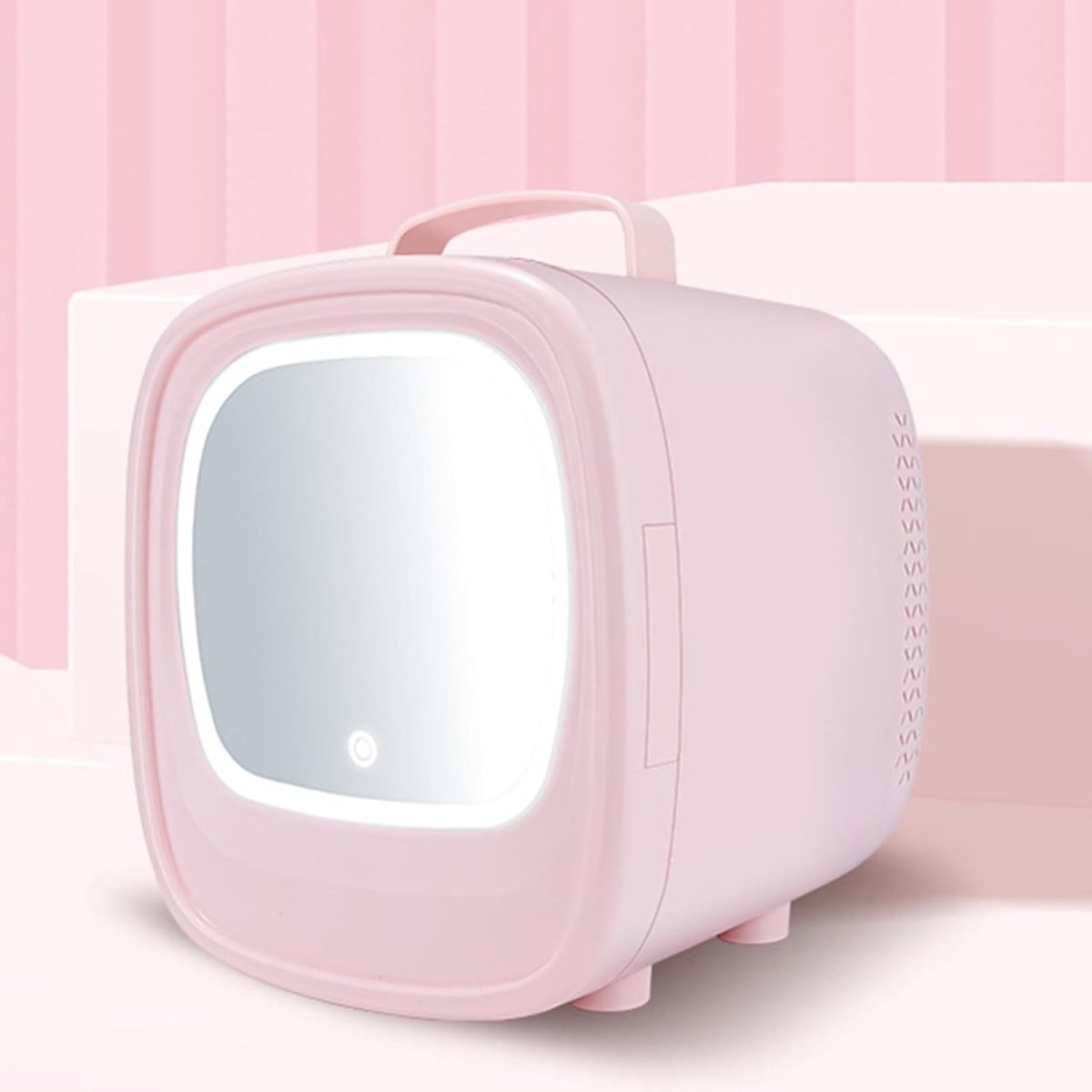 ARTISOUL® Skincare Fridge 6L with Led Makeup Mirror Mini Fridge for Food Skincare Pink Car Home Use | Major Appliances | Refrigerators & Freezers | Mini Fridges - Image 7