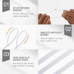 12 Inch Zip Cable Ties (100 Pieces), Self-Locking Premium Nylon Cable Wire Ties,Heavy Duty White, for Indoor and Outdoor by Boacua - Image 4