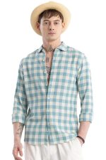 Men's Cotton Casual Printed Checkered Stylish Latest T-Shirt for Men