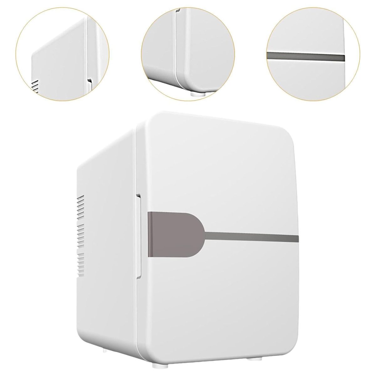 ARTISOUL® Mini Fridge 4L Food Multipurpose Mini Personal Fridge for Car Home Dorm Room White | Major Appliances | Refrigerators & Freezers | Mini Fridges - Image 7