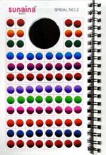 SUNAINA Spiral DOUBLESHADE Multicolour Bindi Book for Women with 1 Special Multicolour Outline Sketch Bindi Page (Fancy, Round, Plain, Matching Makeup) Forehead Multicolor Bindis (Stick ON) - Image 2