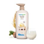 Mamaearth Rice Water Hydrating Body Lotion with Rice Water & Niacinamide for Dewy Glass Skin | 48 Hrs Moisturizating & Nourishing | 7in1 Total Care | 100% Natural Butter | Non Greasy Smooth Skin | 400 ml - Image 3
