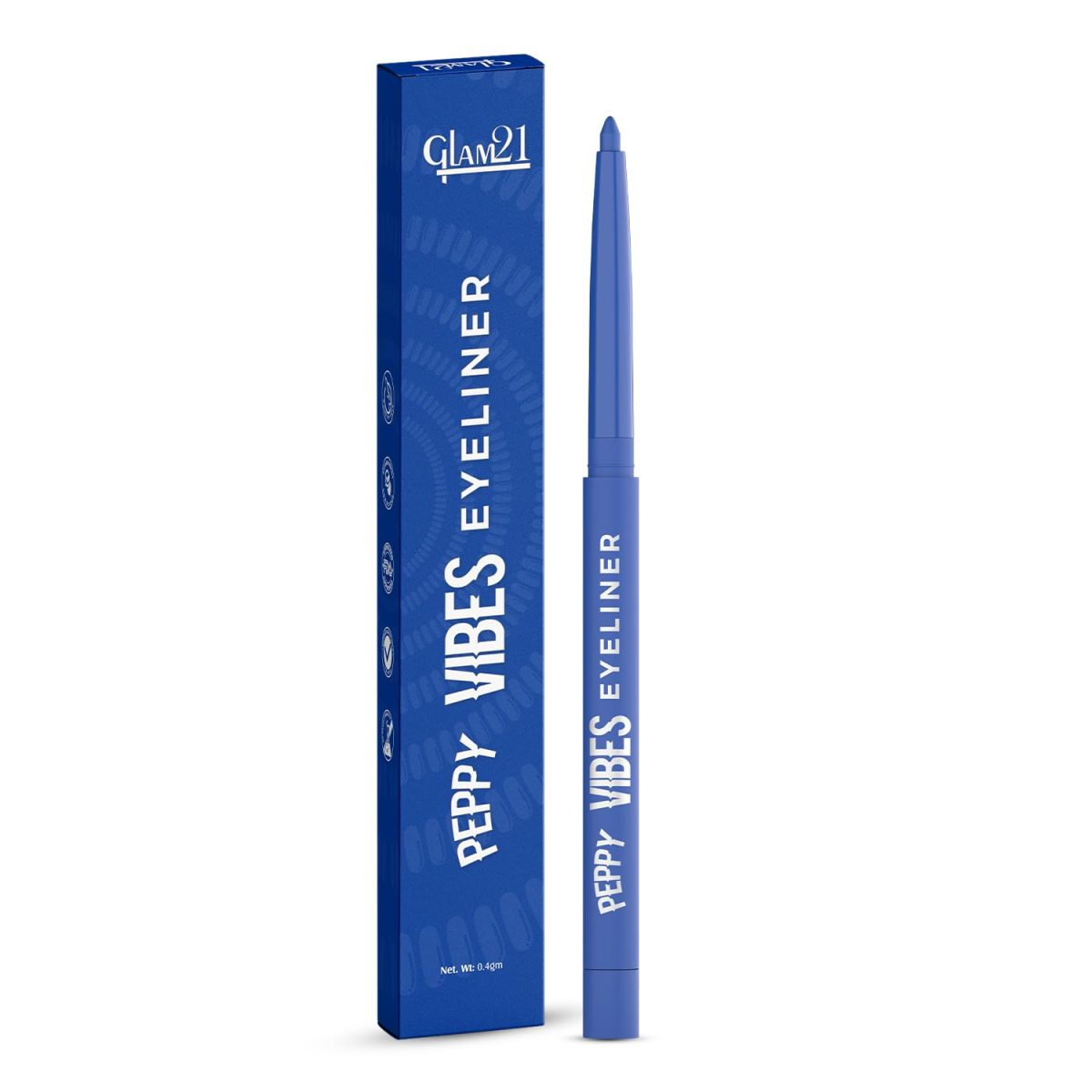 Glam21 Peppy Vibes Eyeliner |Matte Finish Stays up to 10 Hours |Smudge-Proof & Water-Proof |Long Lasting Eyeliner | Precision application| Blue Fizz-0.4g - Image 9