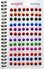 SUNAINA Spiral DOUBLESHADE Multicolour Bindi Book for Women with 1 Special Multicolour Outline Sketch Bindi Page (Fancy, Round, Plain, Matching Makeup) Forehead Multicolor Bindis (Stick ON) - Image 4