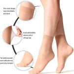 UTOPIC Ultra-Thin Transparent Nylon Ankle Length Socks for Women, Girls, ladies - Beige (Pack of 1) - Image 2