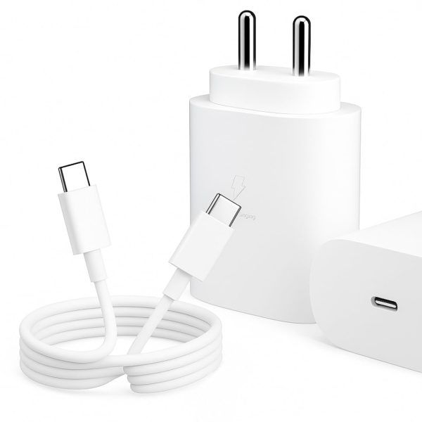 [Original] Samsung 25W Super Fast Charger with USB-C Cable | Type-C Adapter for Galaxy S24 Ultra/S24+/S24, S23/S22/S21, A55/A35, M15/M14, Z Fold5/Flip5 | Fast Charging Wall Charger