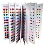 SUNAINA Spiral DOUBLESHADE Multicolour Bindi Book for Women with 1 Special Multicolour Outline Sketch Bindi Page (Fancy, Round, Plain, Matching Makeup) Forehead Multicolor Bindis (Stick ON) - Image 3