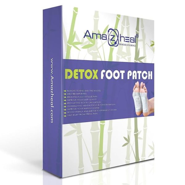 AMAZHEAL Premium Foot patches, Cleansing Toxin Remover Foot Pads, Stress Relief Sleep Patch for Men & Women (1 BOXES = 10 Patches) (Pack of 1)