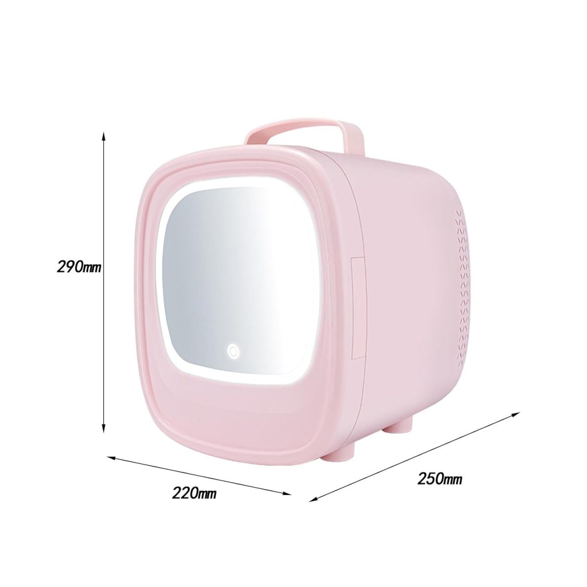 ARTISOUL® Skincare Fridge 6L with Led Makeup Mirror Mini Fridge for Food Skincare Pink Car Home Use | Major Appliances | Refrigerators & Freezers | Mini Fridges - Image 3