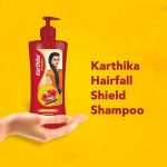 Karthika Hair Fall Shield Shampoo, White, Pleasant, 650 ml - Image 5