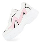 Vendoz Women Premium White Casual Shoes Sneakers - Image 4