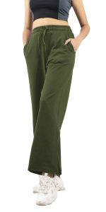 Imperative Women High Waist Regular Fit Cotton Flared Trackpant for Women and Girls.