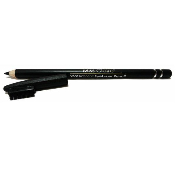 Miss Claire Waterproof Eyebrow Pencil - Black 01 (2 Pack)