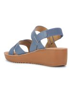 Bata womens Cammie E 24 Blue Sandal - 6 UK (6619056) - Image 3