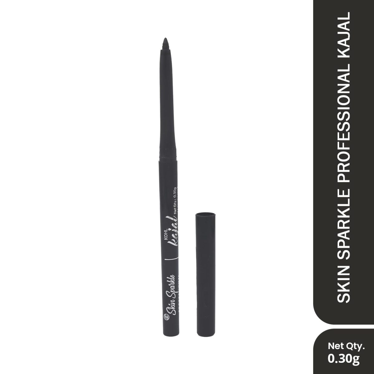 Skin Sparkle Kajal Eyeliner, Long-Lasting, Smudge-Proof, Black - Image 2