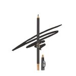 Colors Queen Eyeliner & Lip Liner Pencil Enriched with Vitamin A & E | Smooth Application | Highly Pigmented | Long Lasting Lip Liner Pencil with Inbuilt Sharpener (01 - Black)