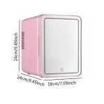 ARTISOUL® Mini Fridge with Light Mirror Mini Personal Fridge for Dorm Room Bedroom Home | Major Appliances | Refrigerators & Freezers | Mini Fridges - Image 7