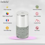 DeBelle Gel Nail Lacquer Slate Stone (Slate Grey) 8ml - Glossy finish Enriched with natural Seaweed Extract, cruelty Free, Toxic Free - Image 3