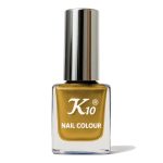 K10 Nail Polish| Metallic Finish Nail Paint|Quick Drying| Non UV Polish - Gel Finish |Chip Resistant Long-Lasting Multicolor Nail Paint for Women and Girls|Dark Red-Silver-Gold Set of 3 (12ml each) - Image 4