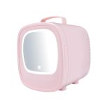 ARTISOUL® Skincare Fridge 6L with Led Makeup Mirror Mini Fridge for Food Skincare Pink Car Home Use | Major Appliances | Refrigerators & Freezers | Mini Fridges