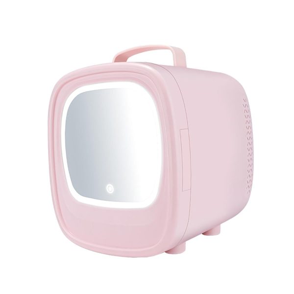 ARTISOUL® Skincare Fridge 6L with Led Makeup Mirror Mini Fridge for Food Skincare Pink Car Home Use | Major Appliances | Refrigerators & Freezers | Mini Fridges