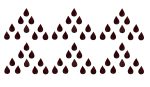 Tear Drop Tilak Bindis Maroon Velvet Kumkum Bindi For Women (tear drops bindis for women)