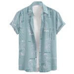 Men Stylish Premium Branded Typography Print Festival Printed Cotton Stretchable Fabric Slim Fit Half Sleeve Cut Away Collar Casual Shirt