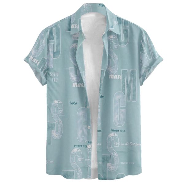 Men Stylish Premium Branded Typography Print Festival Printed Cotton Stretchable Fabric Slim Fit Half Sleeve Cut Away Collar Casual Shirt