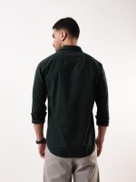 Dennis Lingo Men Solid Spread Collar Full Sleeves Regular Fit Cotton Casual Shirt - Image 4