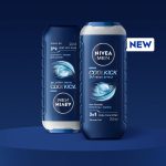 NIVEA Men Body Wash, Cool Kick with Refreshing Icy Menthol, Shower Gel for Body, Face & Hair, 250 ml - Image 3