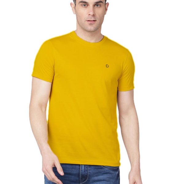 Dollar Super Combed Cotton Mens Solid T-Shirt