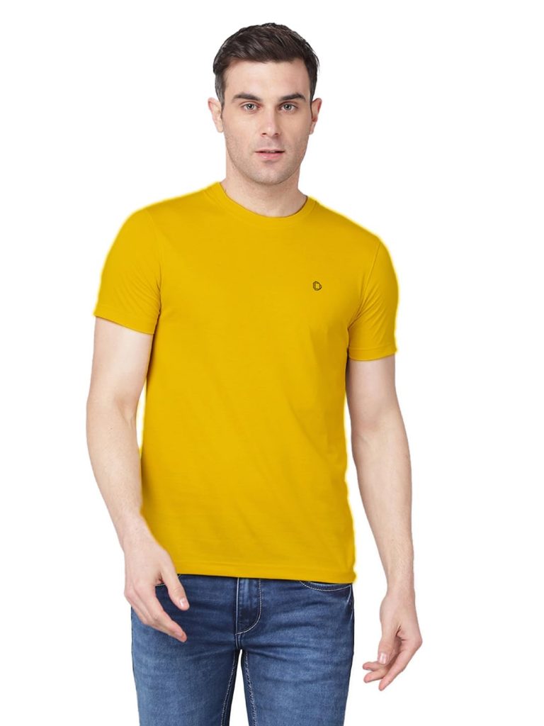 Dollar Super Combed Cotton Mens Solid T-Shirt