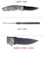 HOME BUY Star Shield Foldable Knife (Manual) For Kitchen, Home,Travel and Office Tool Carbon Steel pack of 1 (PACK OF 1) - Image 4