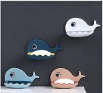 HYLOL Soap Stand Holder for Bathroom Kitchen Sink Magic Stickers Wall Mounted (Pack of 2 Pcs) Soap Dish Holder, Fish Design Random Color(Plastic) - Image 3