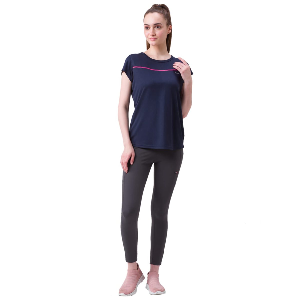 berge' Ladies Polyester Dry Fit Western Shirts & Tshirts for Women, Quick Drying & Breathable Fabric, Gym Wear Tees & Workout Tops - Image 5