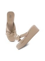 JM LOOKS Women's Open Toe Platform Wedge Sandals | Fashionable with Unique Upper Detail