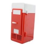ARTISOUL® USB Mini Car Refrigerator Warmer Bar Portable for 1 Can Desktop Bedroom Red | Major Appliances | Refrigerators & Freezers | Mini Fridges