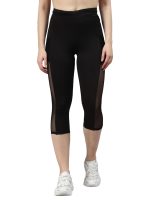 BLINKIN Women's Skinny Fit Mid Rise Polyester Blend 3/4Th Capri Tights (PZ-DSHT-OGE5)