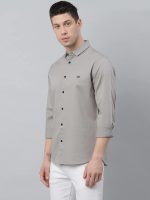 Dennis Lingo Men's Cotton Solid Slim Fit Casual Shirt with Pocket, Full Sleeve Shirt for Formal & Casual Wear - Image 4