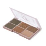 Lamel- To Go Eyeshadow Palette 403-Cold Brown|Compact & travel-friendly |Combination of mattes and shimmers |Highly pigmented |Super blendable formula |6gm - Image 7