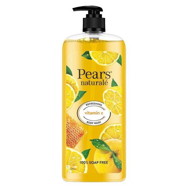 Pears Naturale Refreshing Vitamin C Body Wash with Natural Yuzu Lemon|| Vitamin C & Honey Extract | for Refreshed & Radiant Skin| 750 ml
