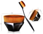 3Pc Makeup Foundation brush Set | Big & Small Size With Oval foundation Makeup brush | Blending Liquid, Cream, Powder | Flat Top Kabuki Compact brush for foundation face makeup