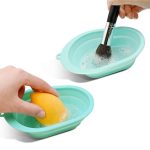 Silicone Makeup Brush Cleaning Mat Set Brush Cleaner Pad Makeup Brush Cleaning Plate Travel Home Use Portable Washing Tool Scrubber with 4 Textures (1ps/Multicolour)