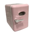 ATORSE Skincare Fridge Single Door 4L Mini Fridge for Skincare Beauty Makeup Office Pink - Image 3