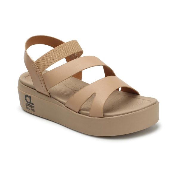 Carlton London women's Elastic Strap Flatform Sandals