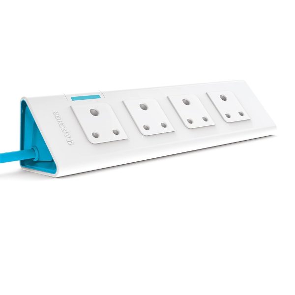 Anchor by Panasonic 4 Way Extension Board Socket with Single Switch | 4 Way Socket with 1.5 Mtr Extension Cord | Multi Plug Socket for Home Wall, Office (22061)
