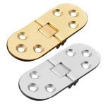 HEAVENGLOW 2Pcs Invisible Concealed Stainless Steel Cabinet Blind Hinge Gold&Silver - Image 4
